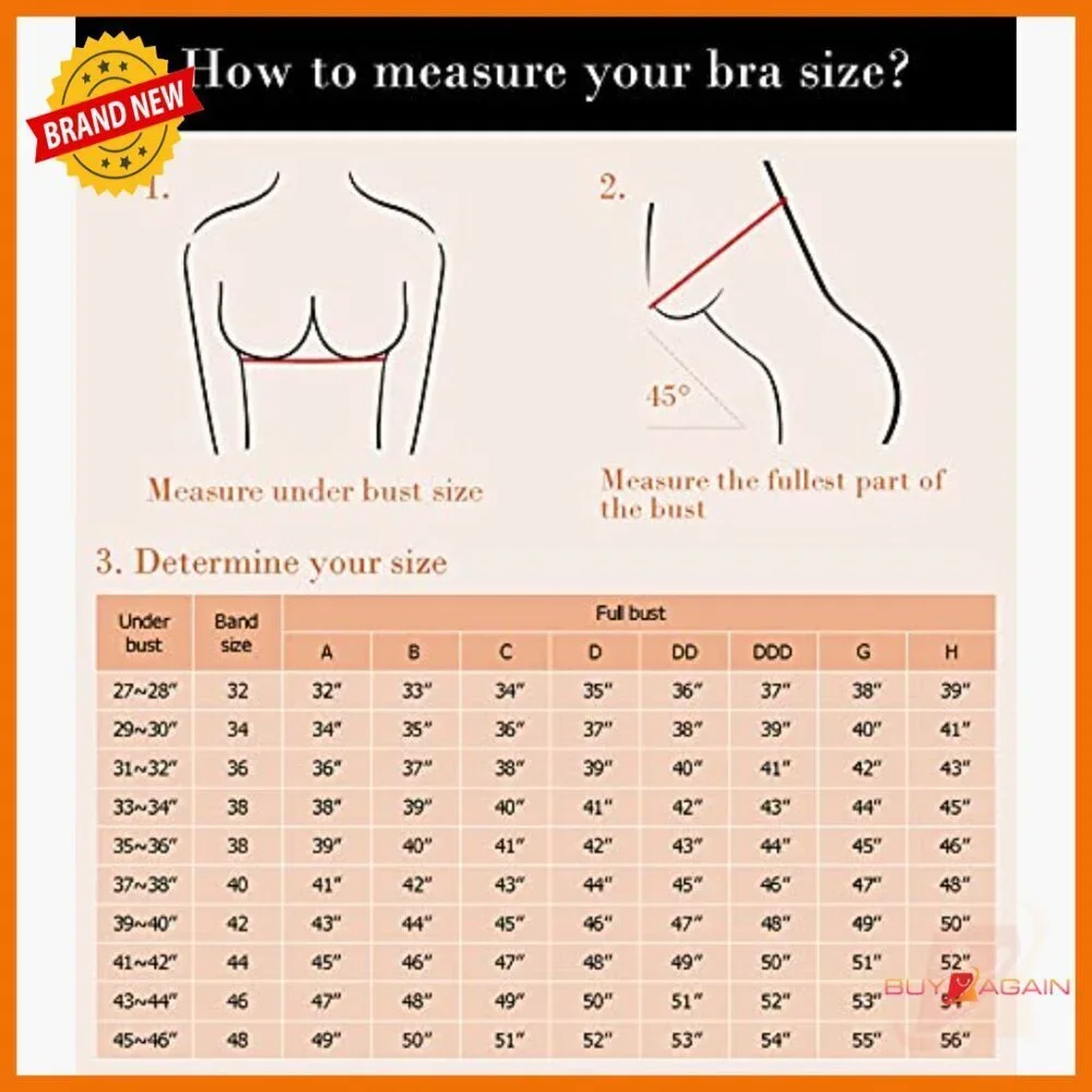 Plunge Push Up Bra Wirefree Padded Longline Supportive V Neck T Shirt